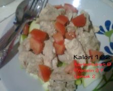 Kelas Kalori: Ayam Stim Halia + Epal + Tomato