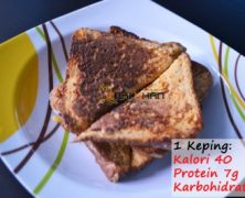 Kelas Kalori: Protein French Toast + Honey